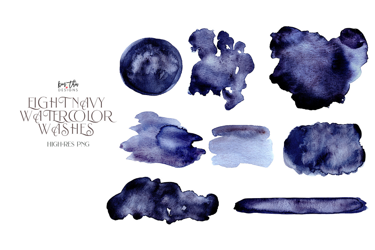 Navy and Ivory with Greenery Flowers, an Illustration by Kim Thoa Designs (Photo 9 of 10)