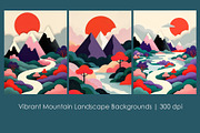Vibrant Mountain Landscape, a Seasonal Illustration by StockVerse Creative (Thumbnail 1 of 4)