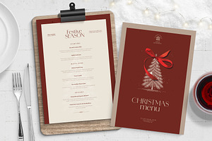 Christmas Menu Template, a Flyer Template by BrandPacks
