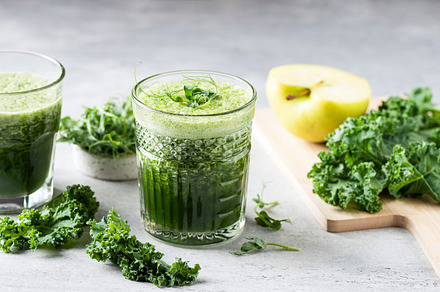 Healthy green smoothie, detox juice, a Food & Drink Photo by The baking man