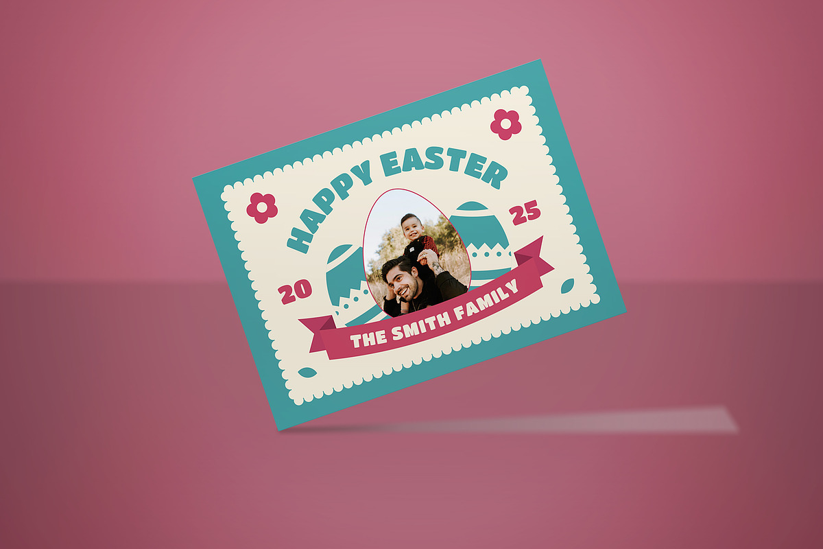 Easter Greeting Card, a Card Template by graphicook (Photo 2 of 3)