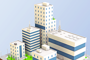 Low Poly City Block Factory Building, an Architecture 3D Model by 3DGeeq (Thumbnail 1 of 6)