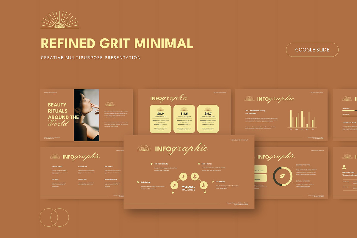 Refined Grit Minimal - Google Slide, a Presentation Template by AQR Studio (Photo 1 of 3)