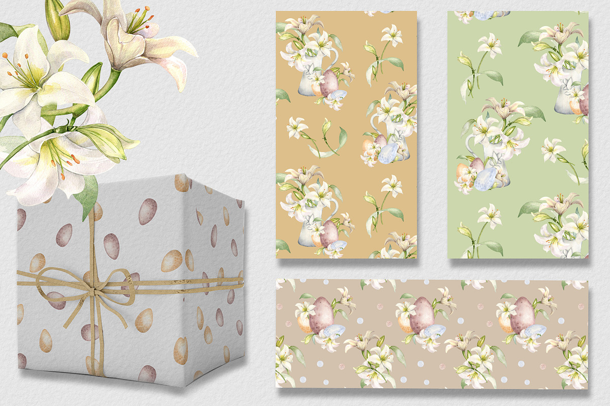 Floral Easter eggs watercolor set, an Illustration by Kate Lanbina (Photo 16 of 17)
