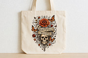 Beautifully Twisted Skull PNG, a Seasonal Illustration by CraftArtStudio (Thumbnail 2 of 4)