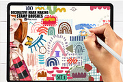 Procreate Mark Making Brushes Set 1, a Brushes & More by Soaring Bird Designs (Thumbnail 1 of 6)