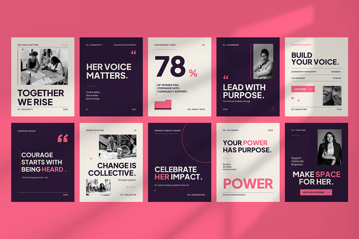 Women Empowerment Social Media, a Social Media Template by Pitchlook.Studio (Photo 2 of 3)