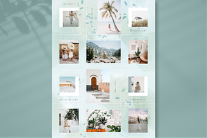 MINT WIND Instagram Templates