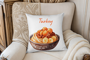 Thanksgiving Food Clipart PNG, an Object Illustration by MockupWizard (Thumbnail 4 of 4)