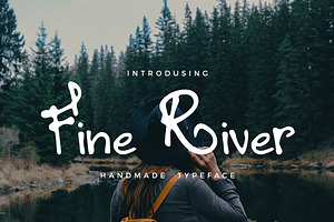 Fine River Hand Drawn Typeface