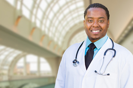 African American male doctor., a Health & Medical Photo by Andy Dean Photography