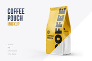 Coffee Pouch Half Side 3/4 Mockup, a Packaging Mockup by easymock (Thumbnail 1 of 8)