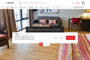 Realer - Real Estate PSD Template
