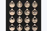 Christmas Tree Bauble Decorations, an Object Graphic by ThemeXDigital (Thumbnail 7 of 8)