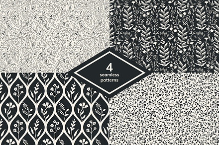 Seamless patterns set