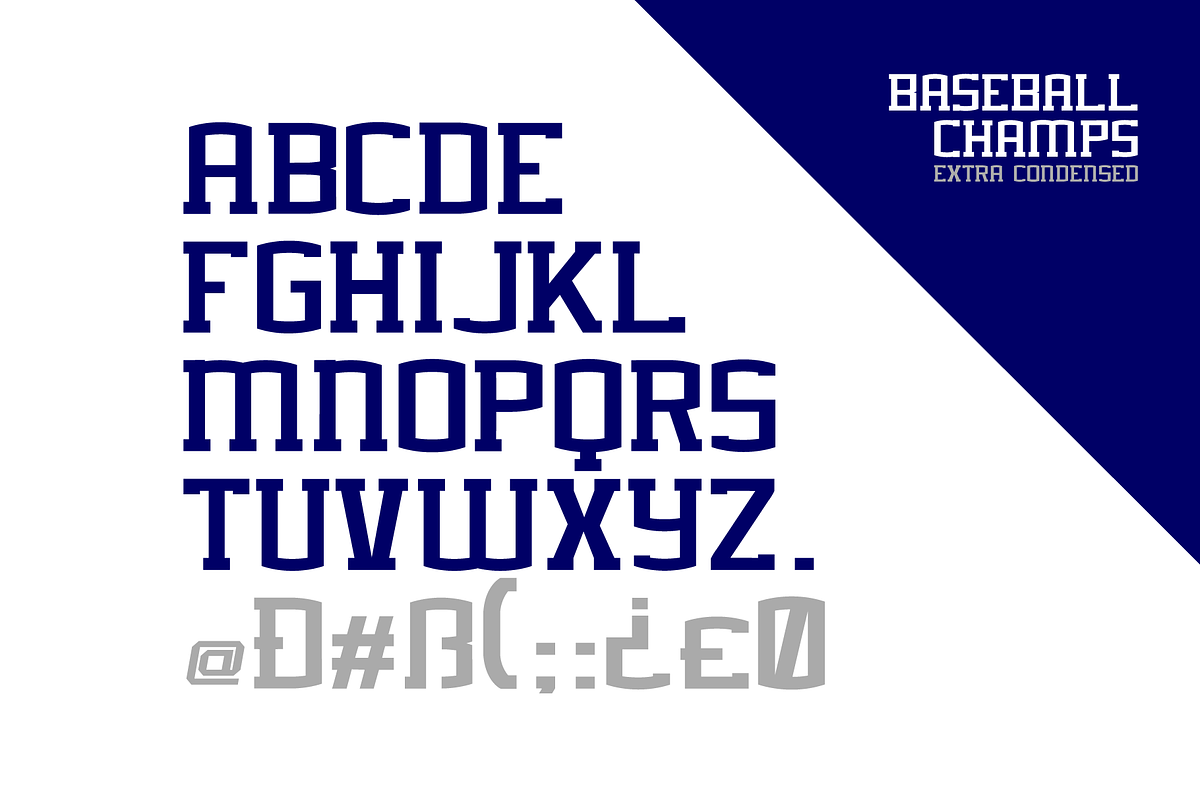 BASEBALL CHAMPS FONT FAMILY, a Slab Serif Font by Alphabet Agency (Photo 9 of 12)