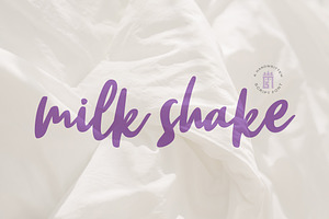 milk shake, a Script Font by MSG Studio