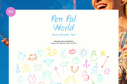 Pen Pal World: Naive Elements Pack, an Object Graphic by divanovskaya_nv (Thumbnail 7 of 20)