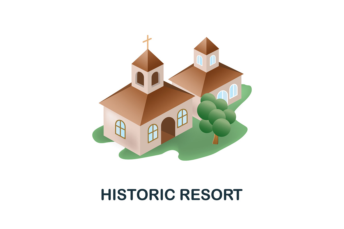 Resorts 3D Icons Set Bundle, an Object Graphic by Aimagenarium@gmail.com (Photo 5 of 21)