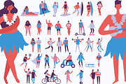 People characters bundle, a Person Illustration by Virinaflora (Thumbnail 5 of 5)