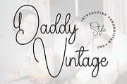 Daddy Vintage | Script Font, a Handwritten Font by Scratchones (Thumbnail 1 of 8)