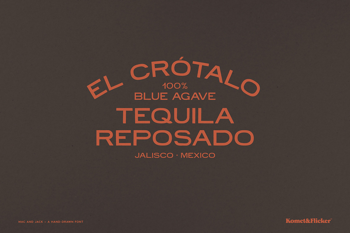 Mac and Jack, a Sans Serif Font by Komet & Flicker (Photo 7 of 13)