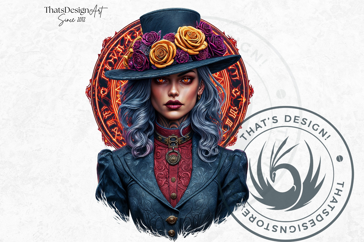 Fantasy witches clipart Set, a Person Illustration by ThatsDesignArt (Photo 6 of 10)