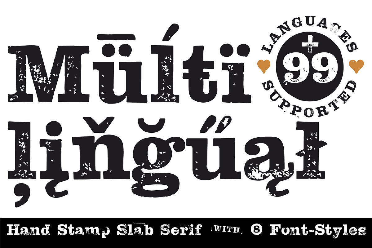 FONT | Hand Stamp Slab Serif Rough, a Slab Serif Font by Typo Graphic Design (Photo 1 of 7)