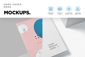 US Letter Hardcover Book Mockups