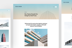 Architecture Responsive PSD & Sketch