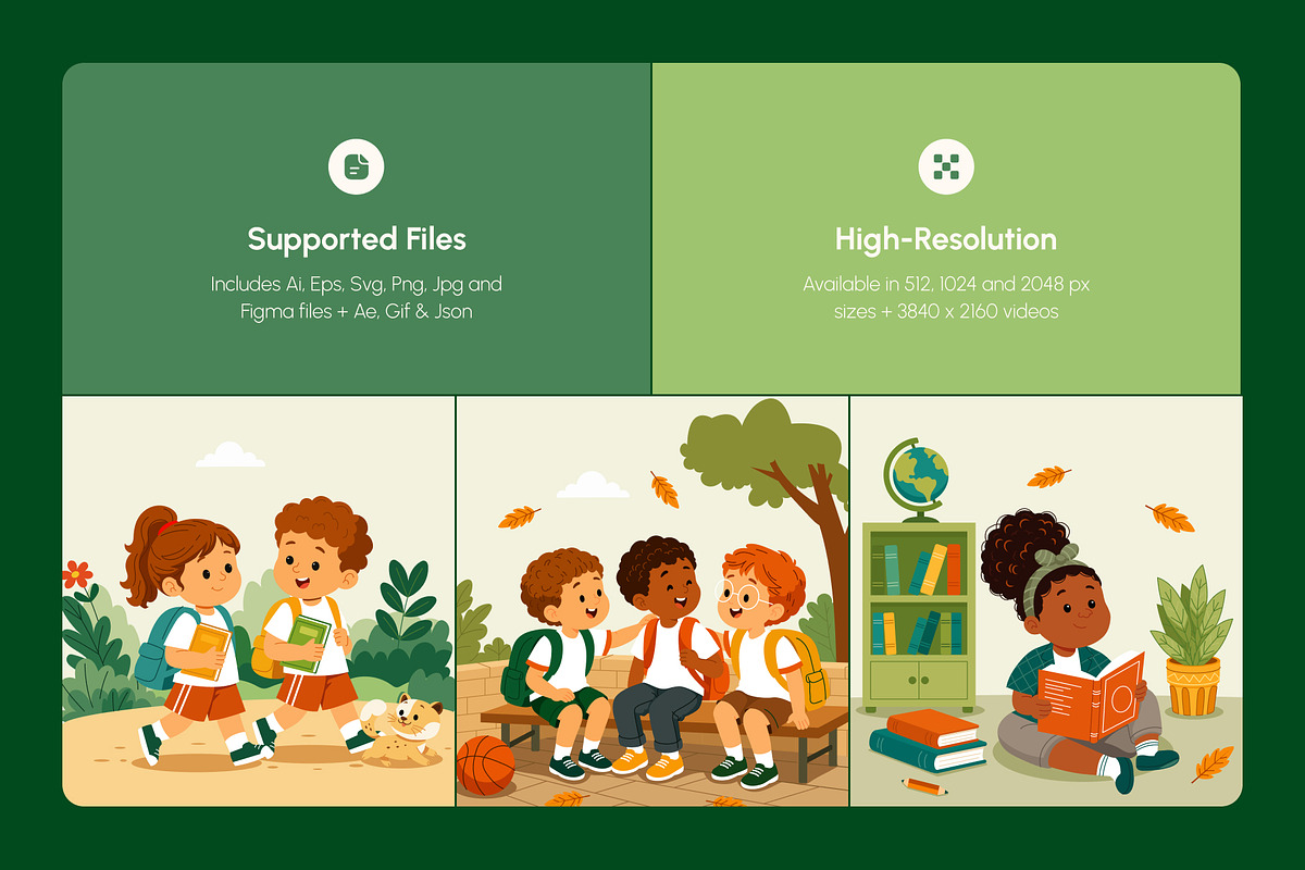 Back to School, Education Bundle, an Education Illustration by Creative Stall (Photo 2 of 12)