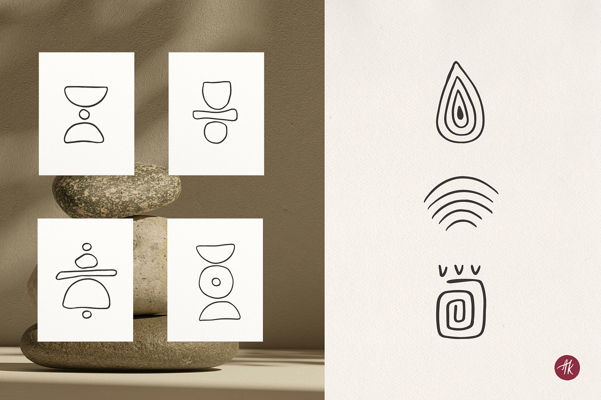 Ikigai Mindful Line Art Set, an Object Illustration by Alena Koval (Photo 12 of 16)
