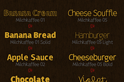 Milchkaffee Megafamily Font, a Script Font by Minhocossauro Emporium (Thumbnail 2 of 9)