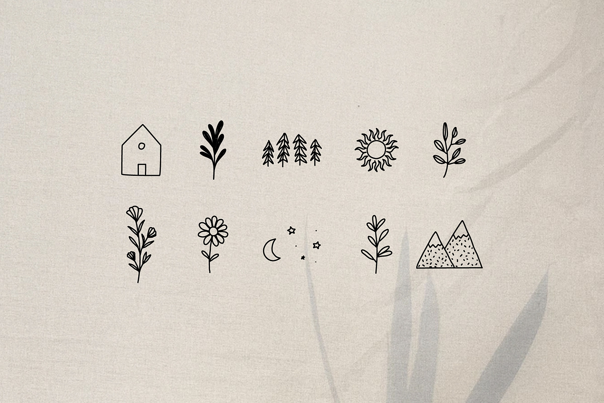 Hand Drawn Serif Font + Illustration, a Sans Serif Font by Irene Florentina Design (Photo 8 of 8)