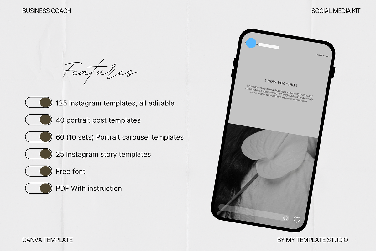 Aesthetic social media Kit, a Social Media Template by My Template Studio (Photo 6 of 20)