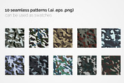 China Camouflage Seamless Patterns, a Pattern Graphic by 3Y_Design (Thumbnail 2 of 6)