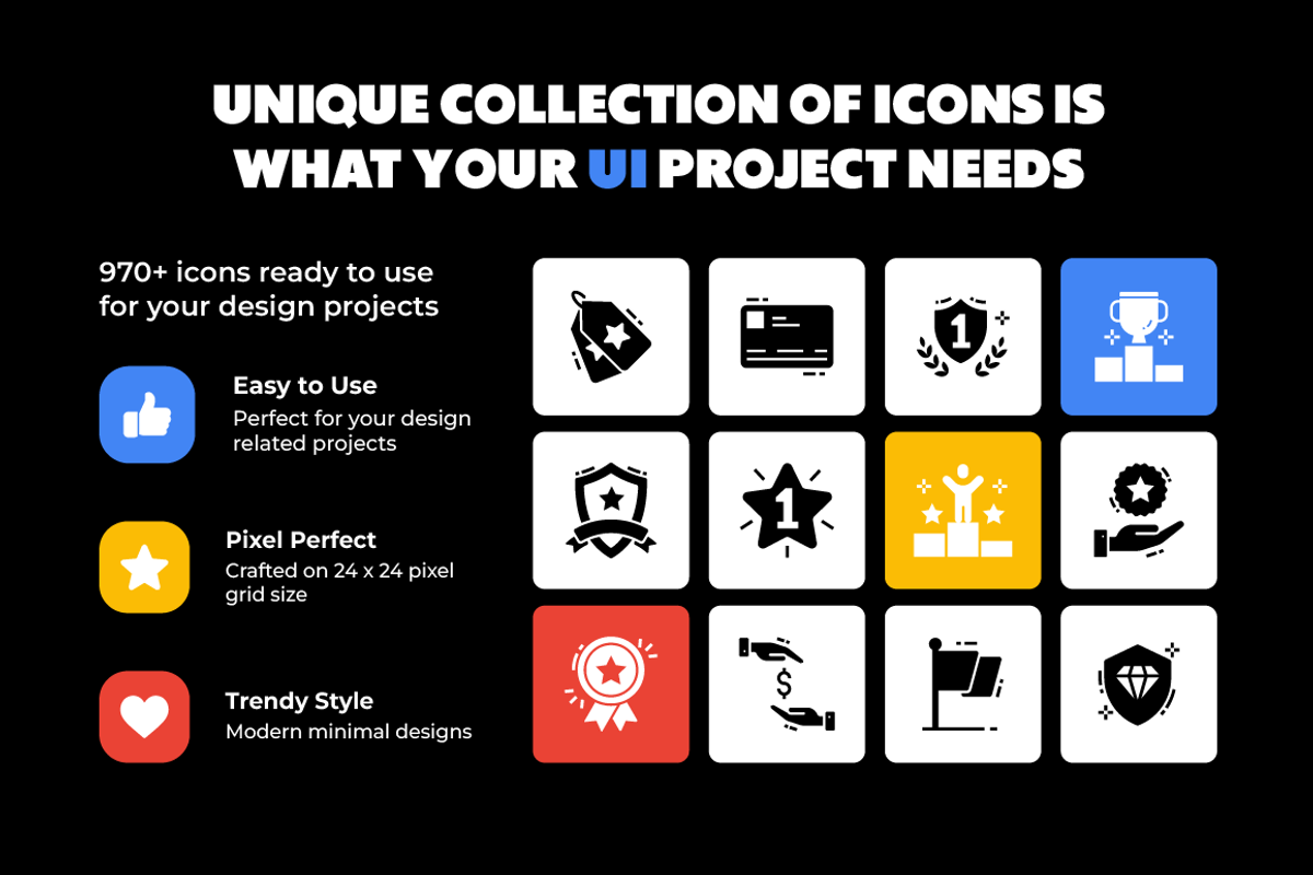 Rewards Icon Set, a Duotone Icon by Brickclay (Photo 2 of 7)