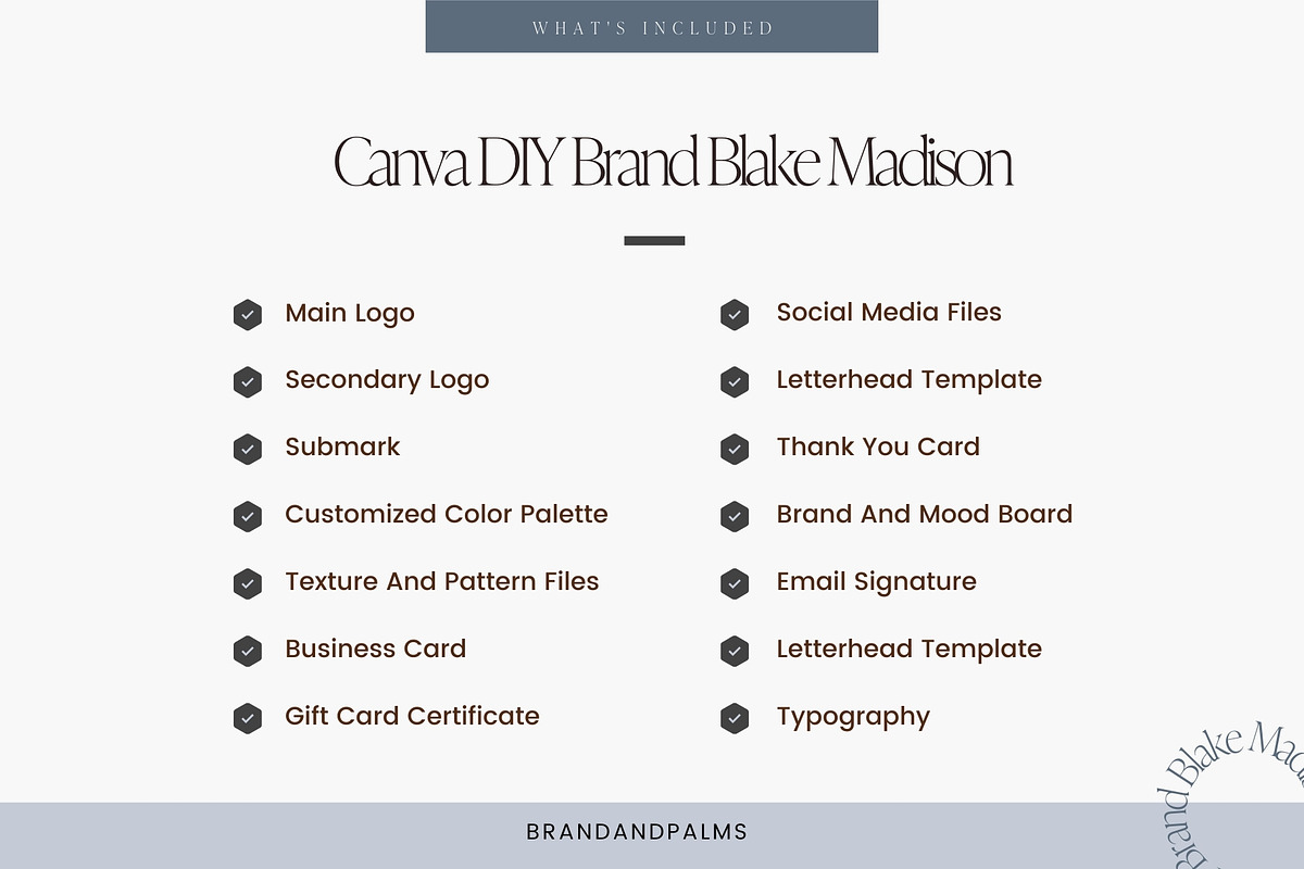 Canva DIY Brand Blake Madison, a Branding & Logo Template by Brand & Palms (Photo 16 of 17)