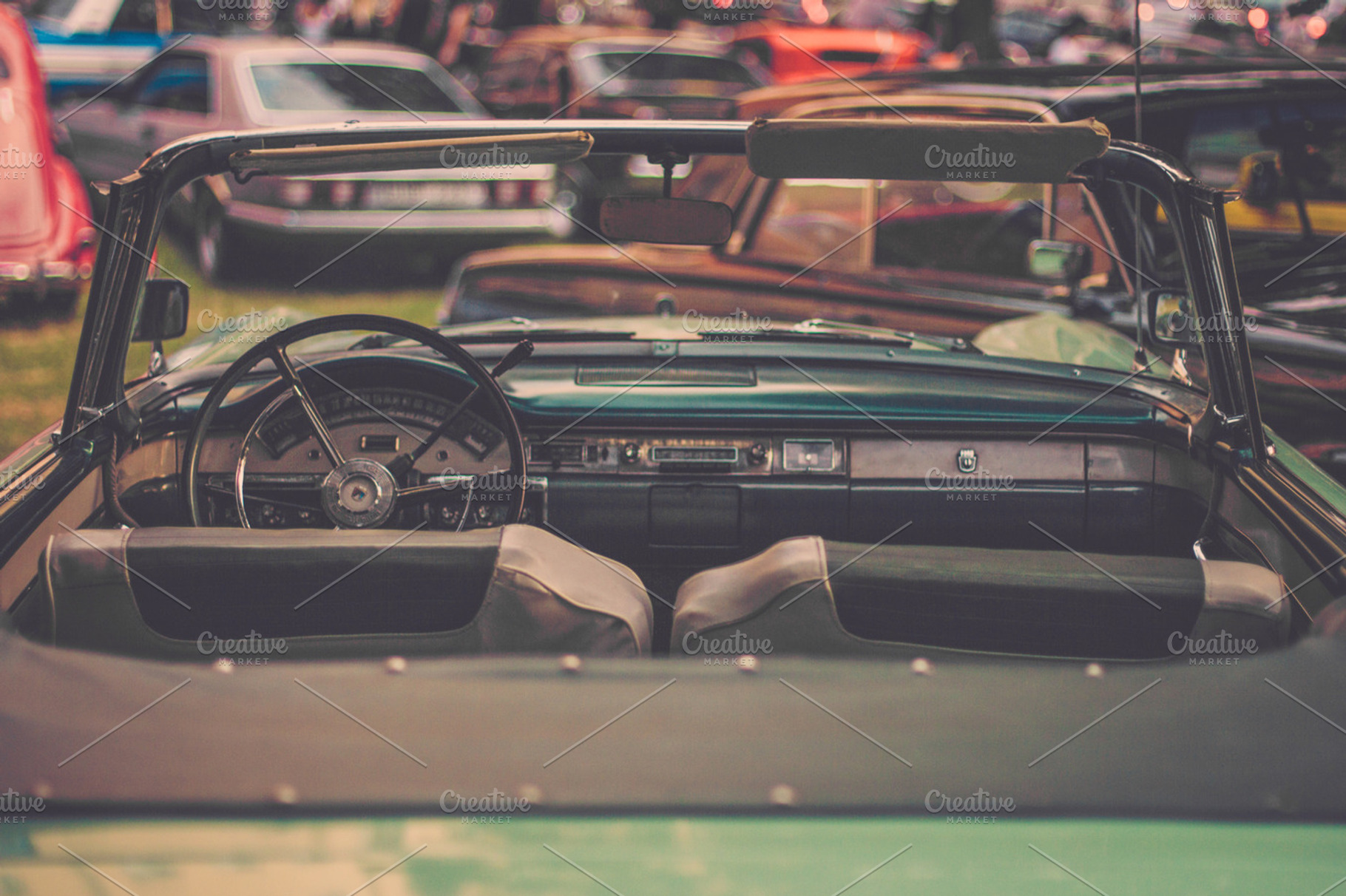 Classic Green Car