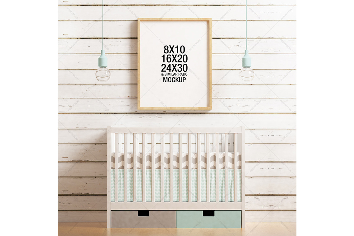 Frame Mockup Nursery Theme, a Print Template by positvtplus (Photo 1 of 2)