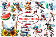 Summer Mosquitoes Clipart, an Illustration by RobertsArt (Thumbnail 1 of 5)