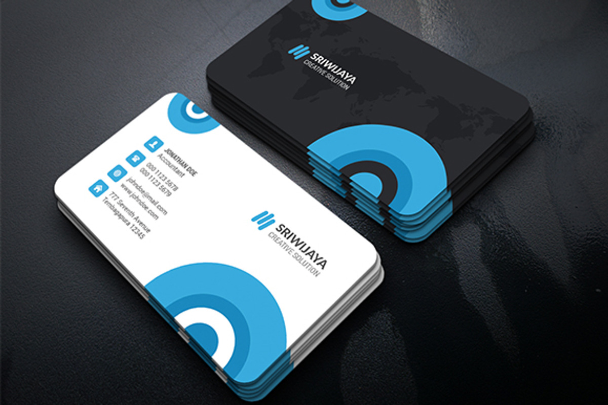 Circle Business Card, a Business Card Template by InfinityArt (Photo 3 of 4)
