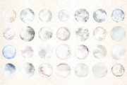 White Watercolor Circles Clipart, an Illustration by DreamCafeArt (Thumbnail 2 of 7)