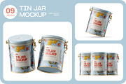 Tin Jar With Locking Lid Mockup, a Cups & Container Mockup by Ram Studio LLC (Thumbnail 1 of 14)