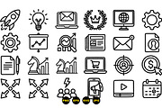Business Strategy Icon Set, an Illustration by designvectx (Thumbnail 3 of 3)