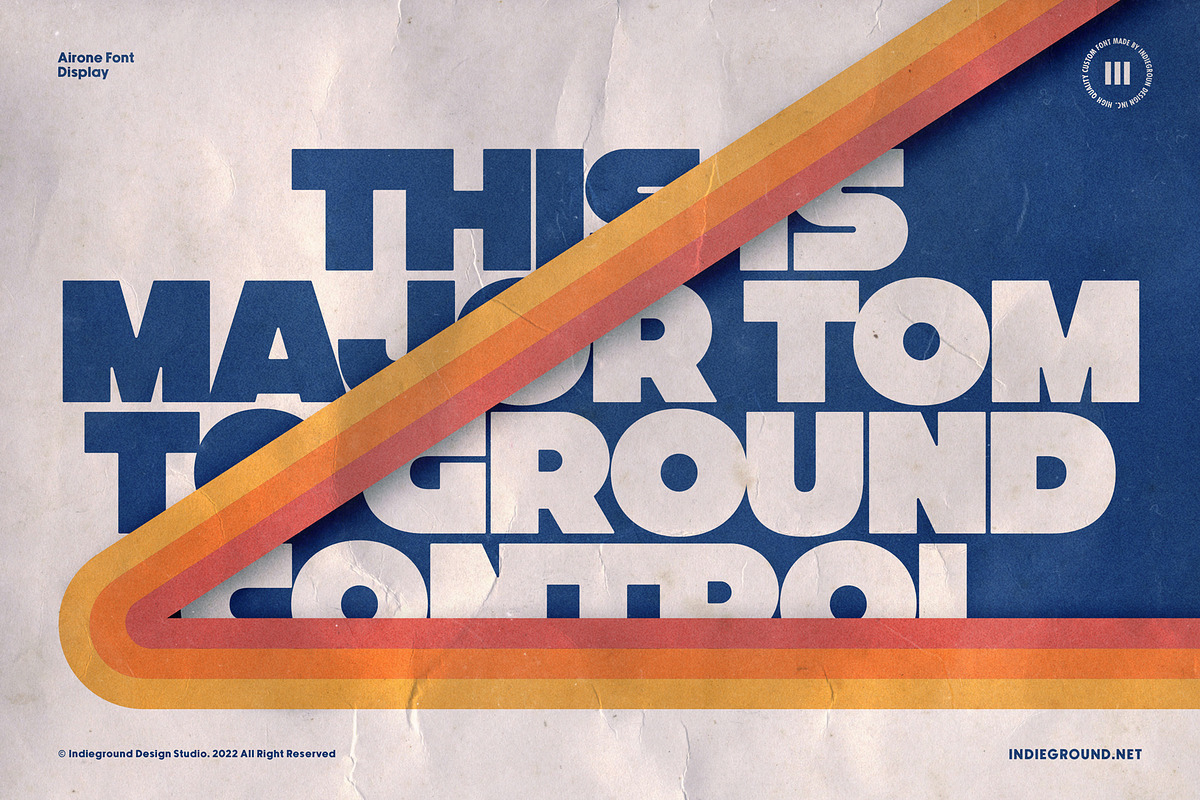 Airone Font, a Sans Serif Font by Indieground Design Inc. (Photo 5 of 8)