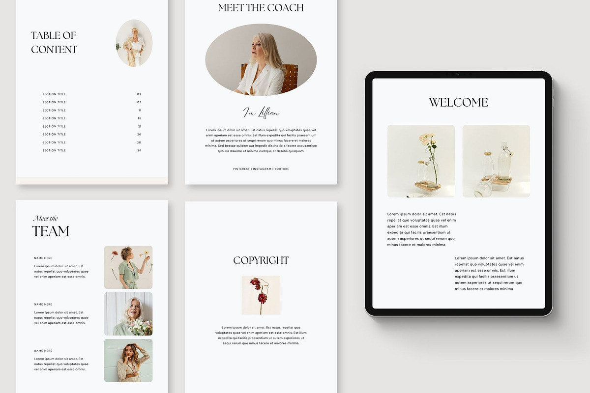 LUCID Coach Workbook Template CANVA, a Print Template by BoldNStudio (Photo 4 of 10)