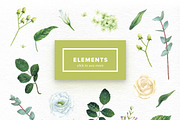 Watercolor Green Hydrangea Set, an Object Graphic by Kotulska (Thumbnail 2 of 4)