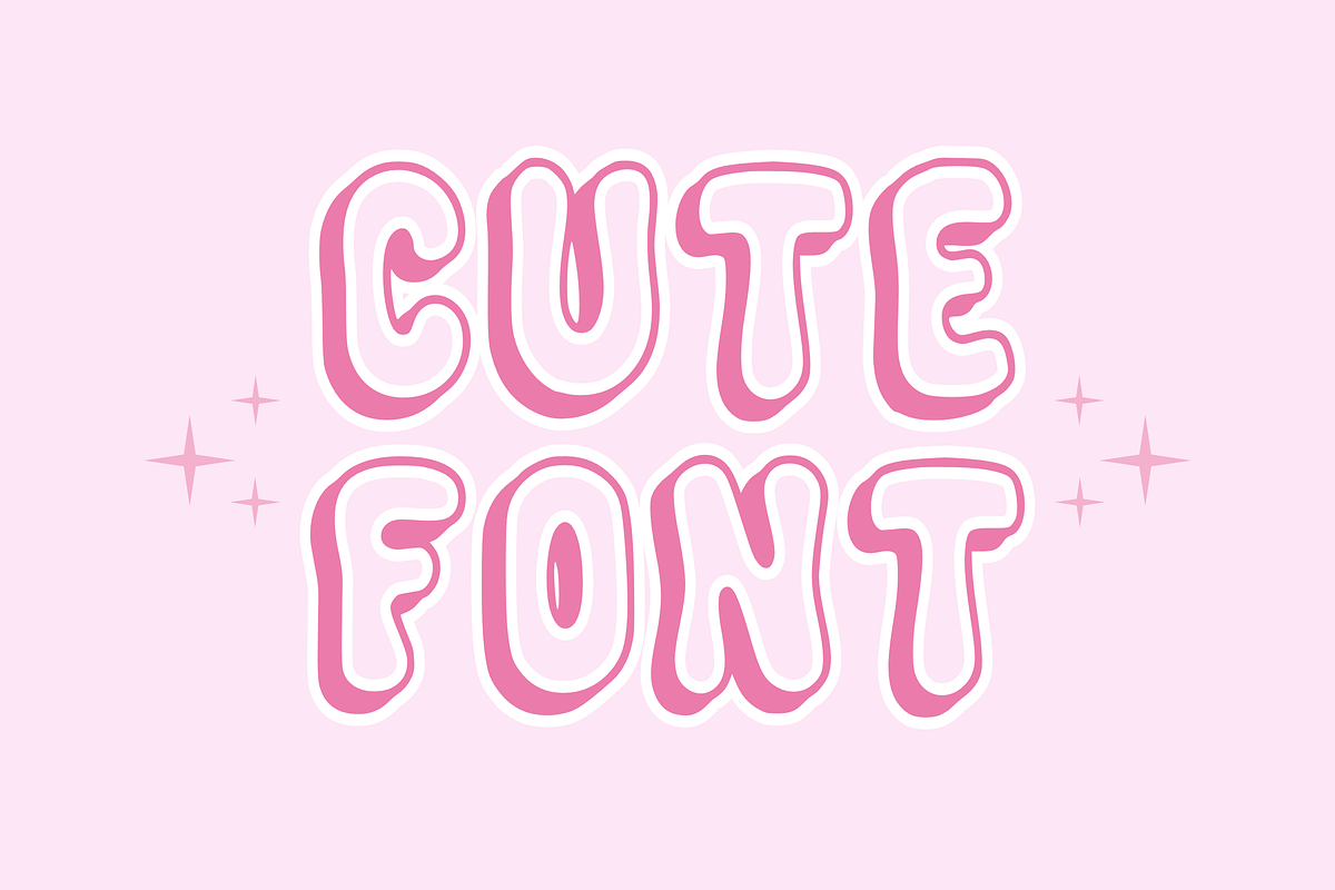 Outline Bounce - Bubble Font Type, a Font by KiddoGlyphs Studio (Photo 3 of 3)