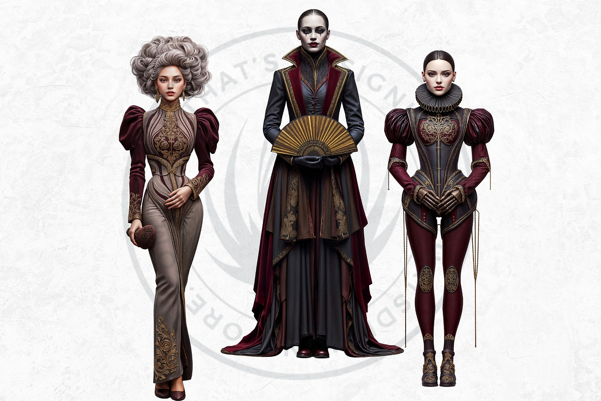 Obsidian Opera Characters Cliparts, a Person Illustration by ThatsDesignArt (Photo 8 of 13)